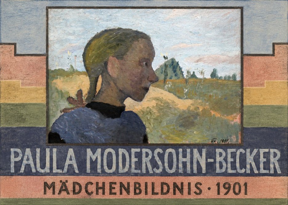 Paula Modersohn-Becker Mädchenbildnis · 1901 No6 - Plakát