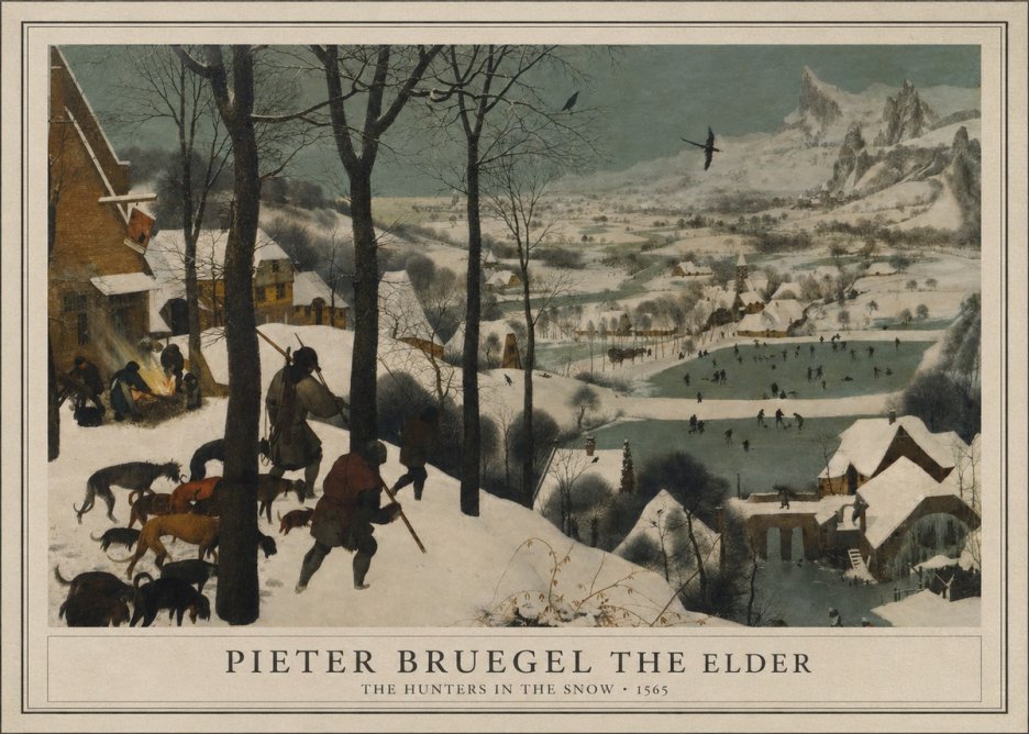 Pieter Bruegel The Hunters in the Snow II No1 - Plakát