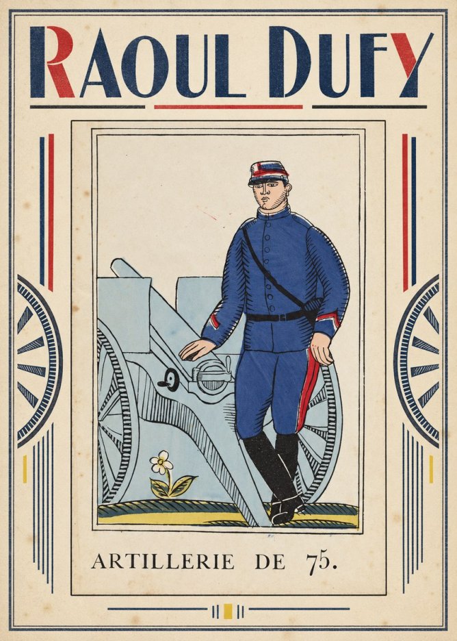 Raoul Dufy Artillerie De 75. No1 - Plakát