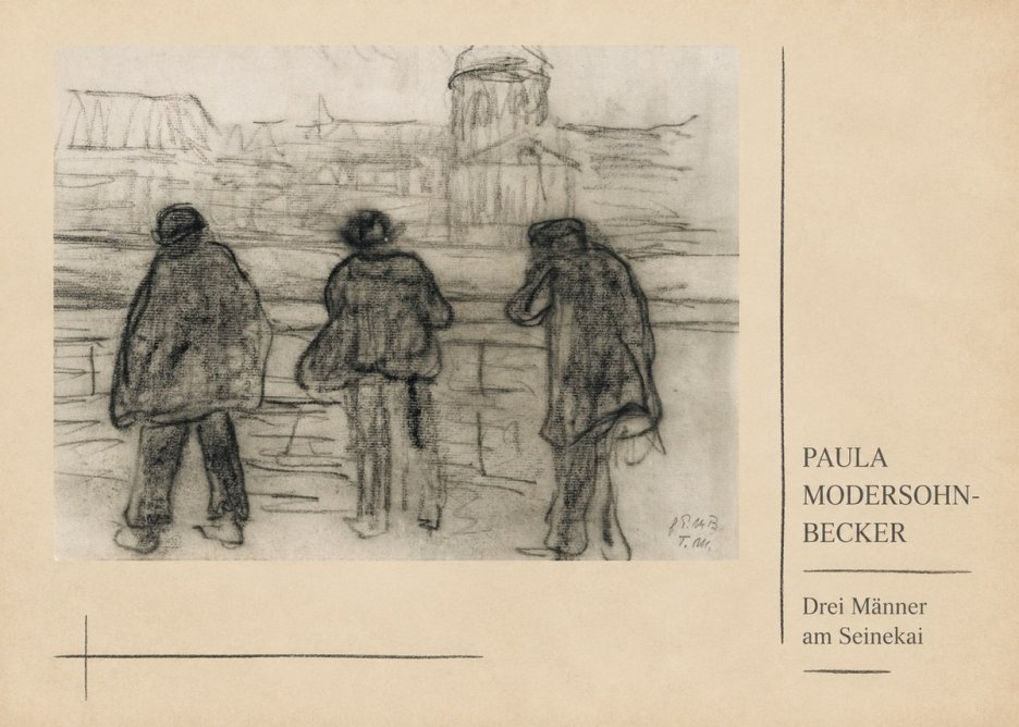 Paula Modersohn-Becker Drei Männer Am Seinekai No3 - Plakát