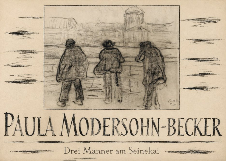 Paula Modersohn-Becker Drei Männer Am Seinekai No4 - Plakát