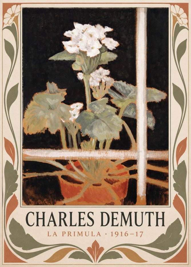 Charles Demuth La Primula No3 - Plakát