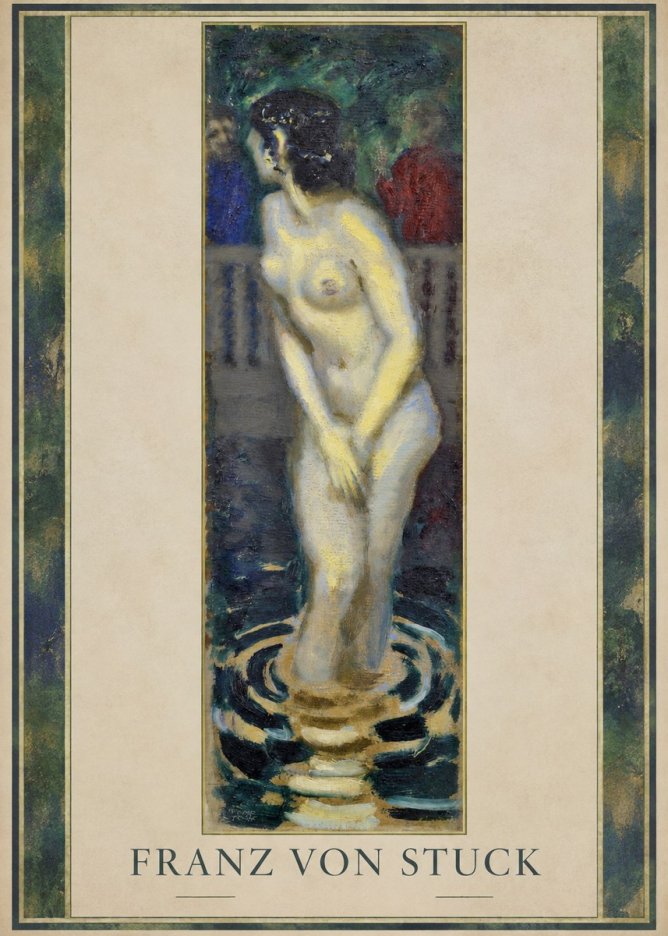 Franz von Stuck The Bather No1 - Plakát