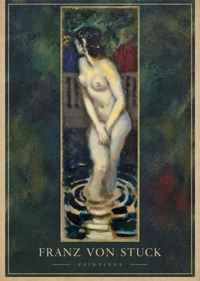 Franz von Stuck The Bather No2 - Plakát