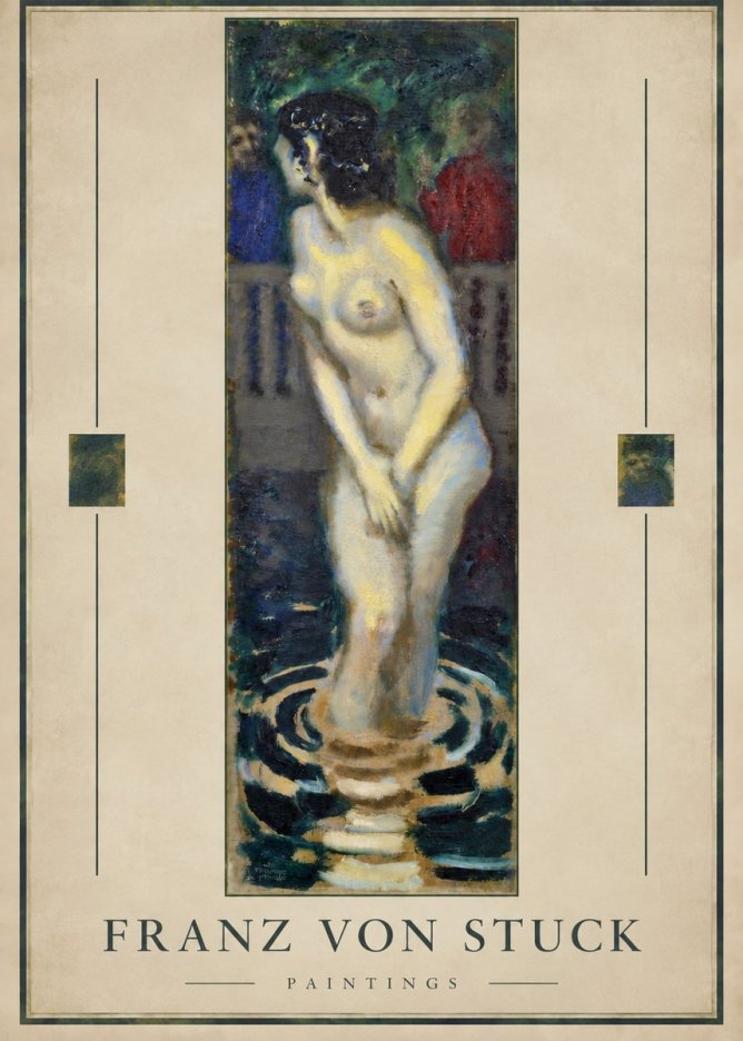 Franz von Stuck The Bather No3 - Plakát