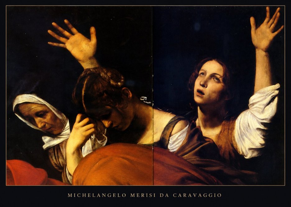 Michelangelo Merisi da Caravaggio The Entombment of Christ I No5 - Plakát
