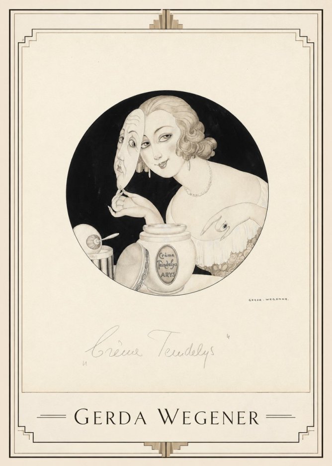 Gerda Wegener Crème Teindelys I No1 - Plakát
