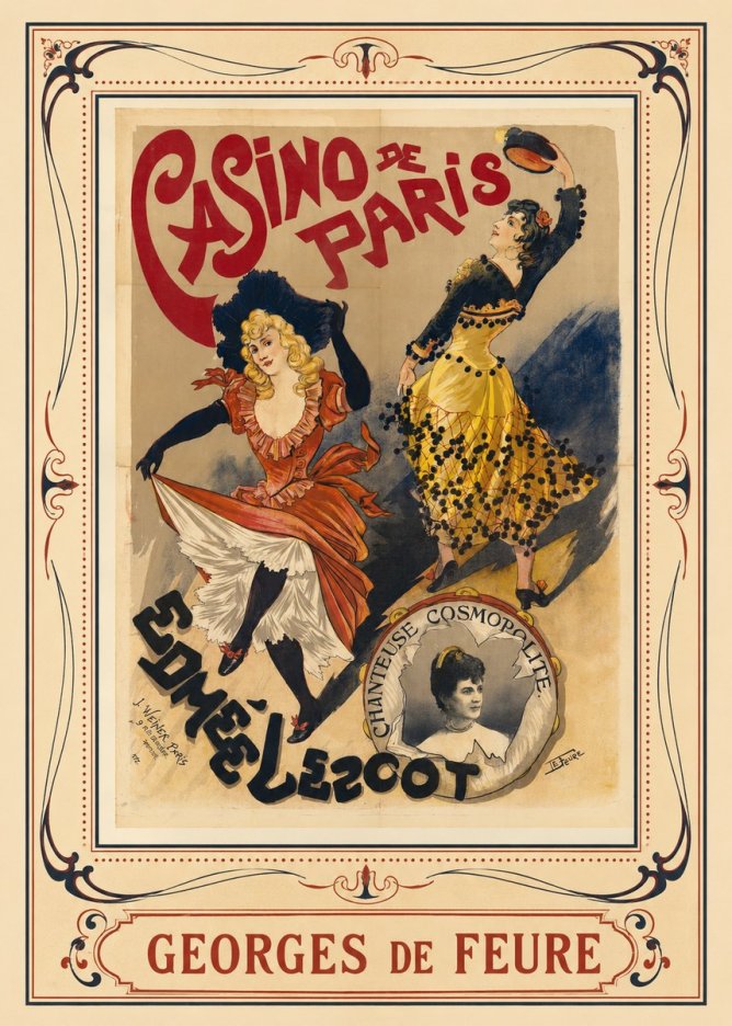 Georges de Feure Edmée L'escot No1 - Plakát