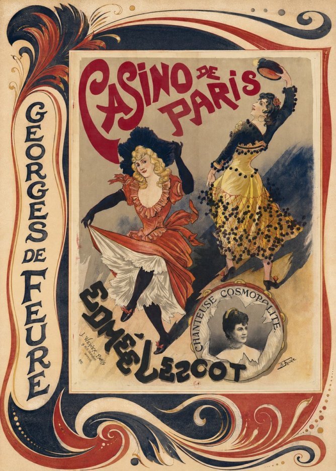 Georges de Feure Edmée L'escot No2 - Plakát