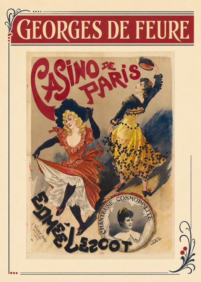 Georges de Feure Edmée L'escot No3 - Plakát