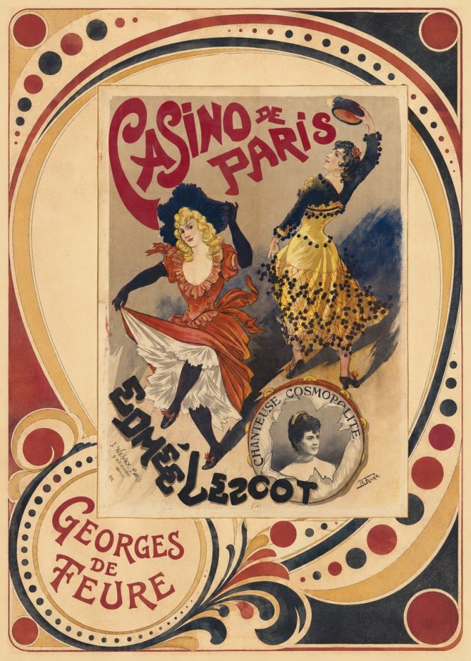 Georges de Feure Edmée L'escot No4 - Plakát
