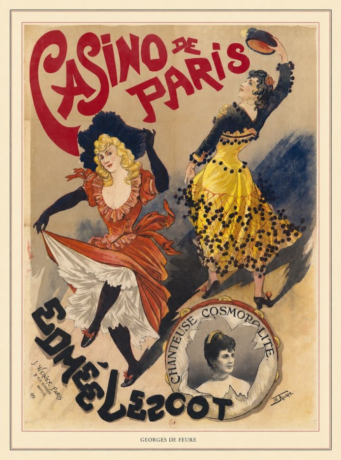Georges de Feure Edmée L'escot No6 - Plakát