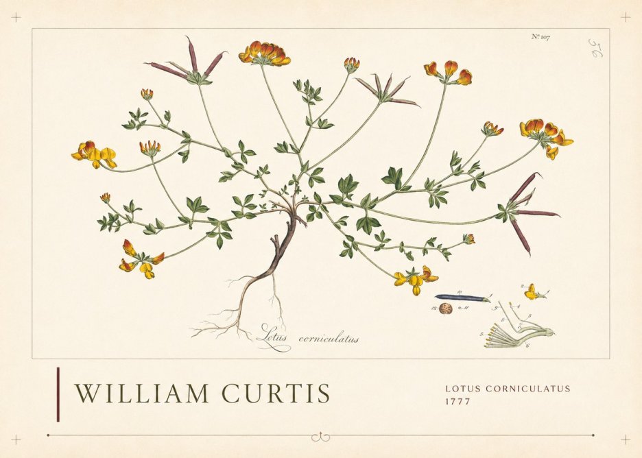 William Curtis Lotus Corniculatus II No2 - Plakát