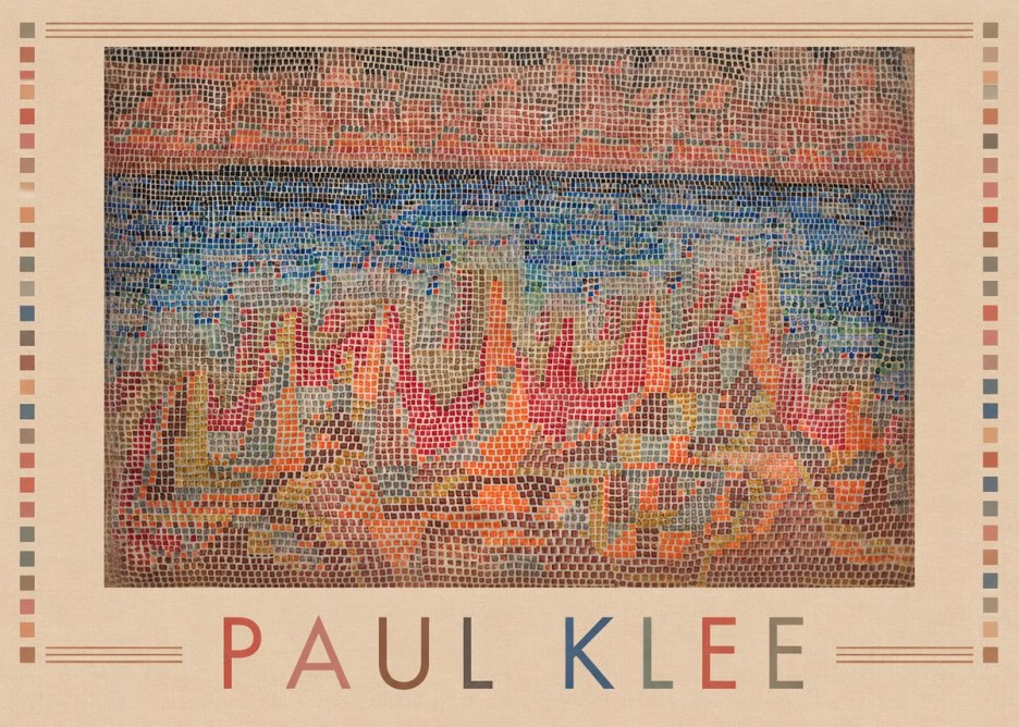 Paul Klee Abstract Gridded Composition No1 - Plakát