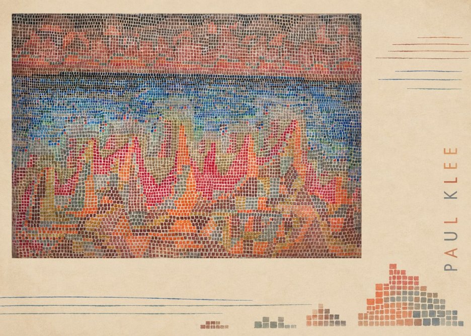 Paul Klee Abstract Gridded Composition No5 - Plakát