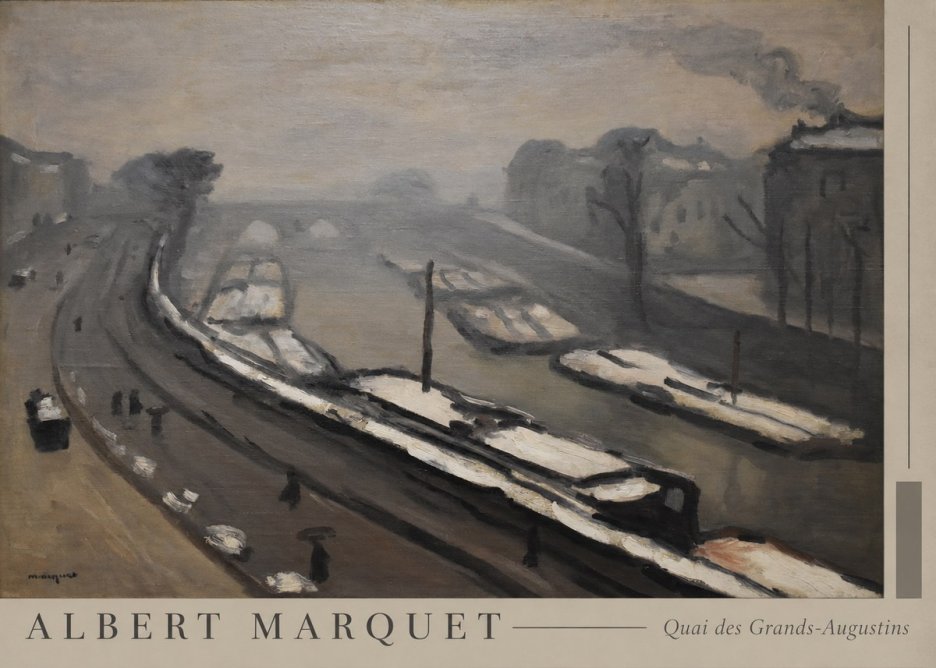Albert Marquet Quai Des Grands-augustins No5 - Plakát