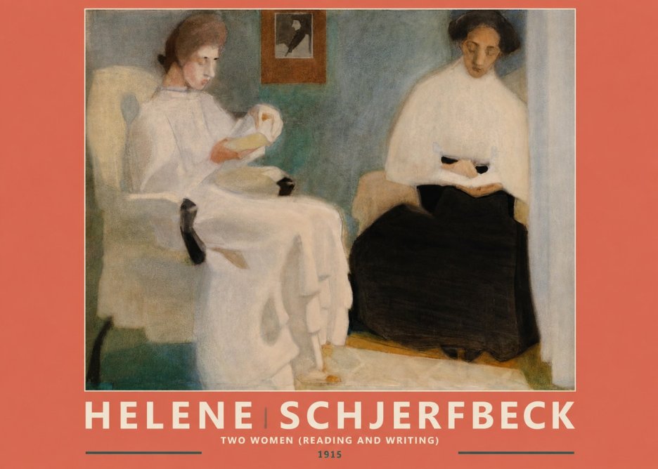 Helene Schjerfbeck Two Women (Reading and Writing) No2 - Plakát