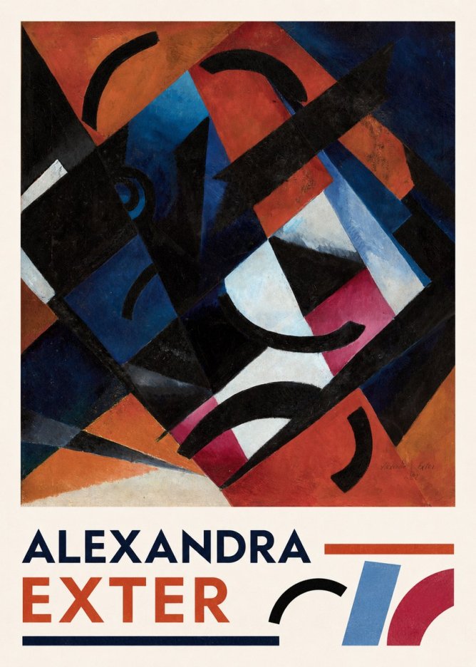 Alexandra Exter Abstract Composition No3 - Plakát