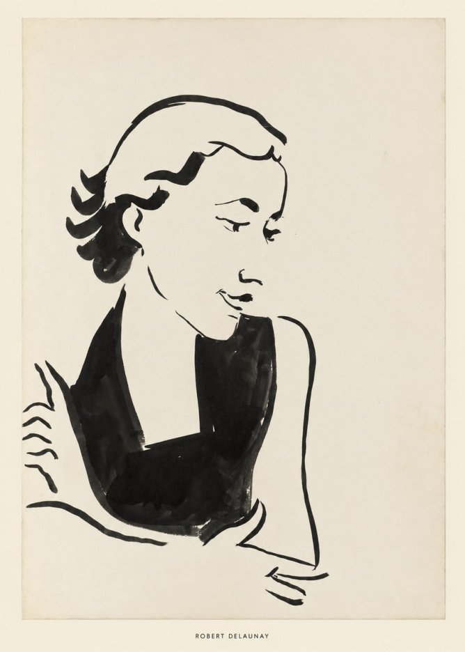Robert Delaunay Figure Study No6 - Plakát