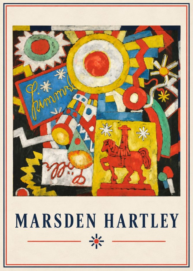 Marsden Hartley Himmel Lille No4 - Plakát