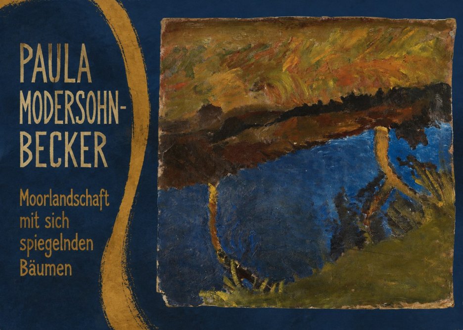 Paula Modersohn-Becker Moorlandschaft Mit Sich Spiegelnden Bäumen No5 - Plakát