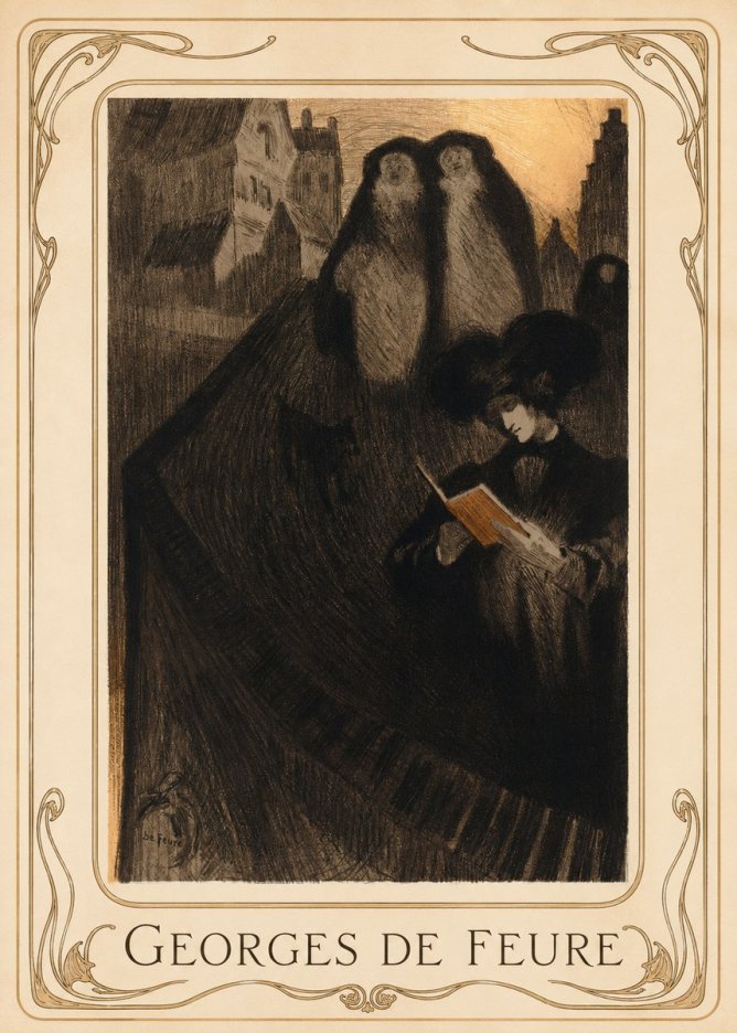 Georges de Feure La Liseuse No1 - Plakát