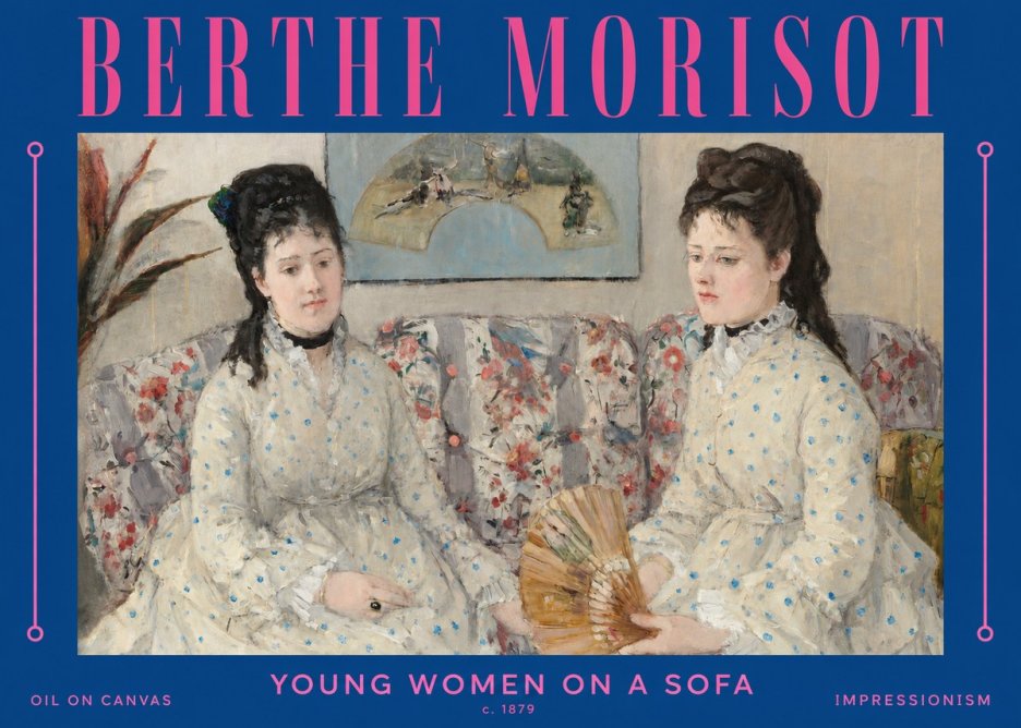 Berthe Morisot Young Women on a Sofa No2 - Plakát