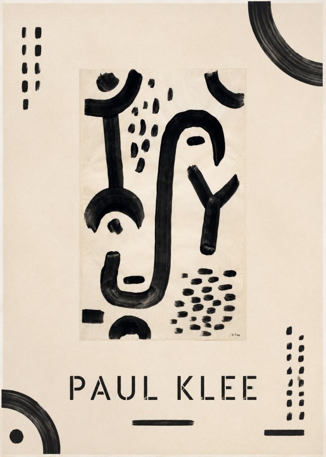 Paul Klee Face of the Goddess No1 - Plakát