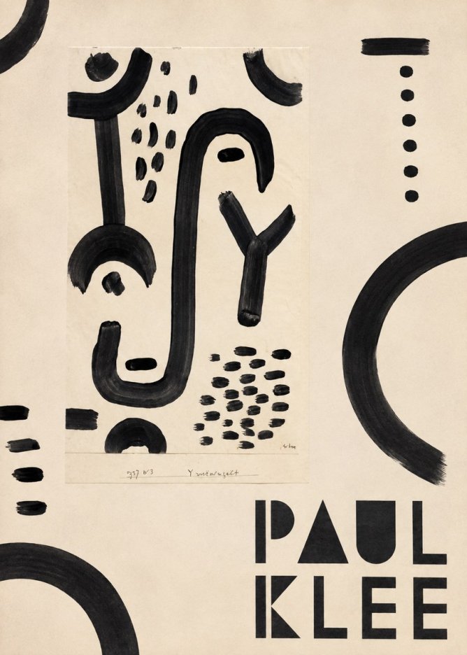 Paul Klee Face of the Goddess No5 - Plakát