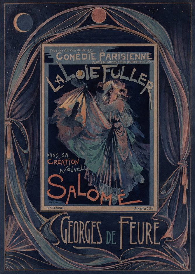 Georges de Feure La Loïe Fuller - Salomé II No4 - Plakát