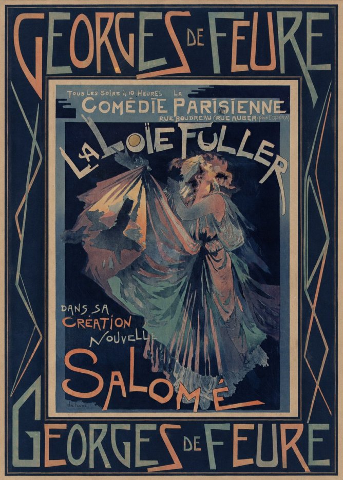 Georges de Feure La Loïe Fuller - Salomé II No5 - Plakát