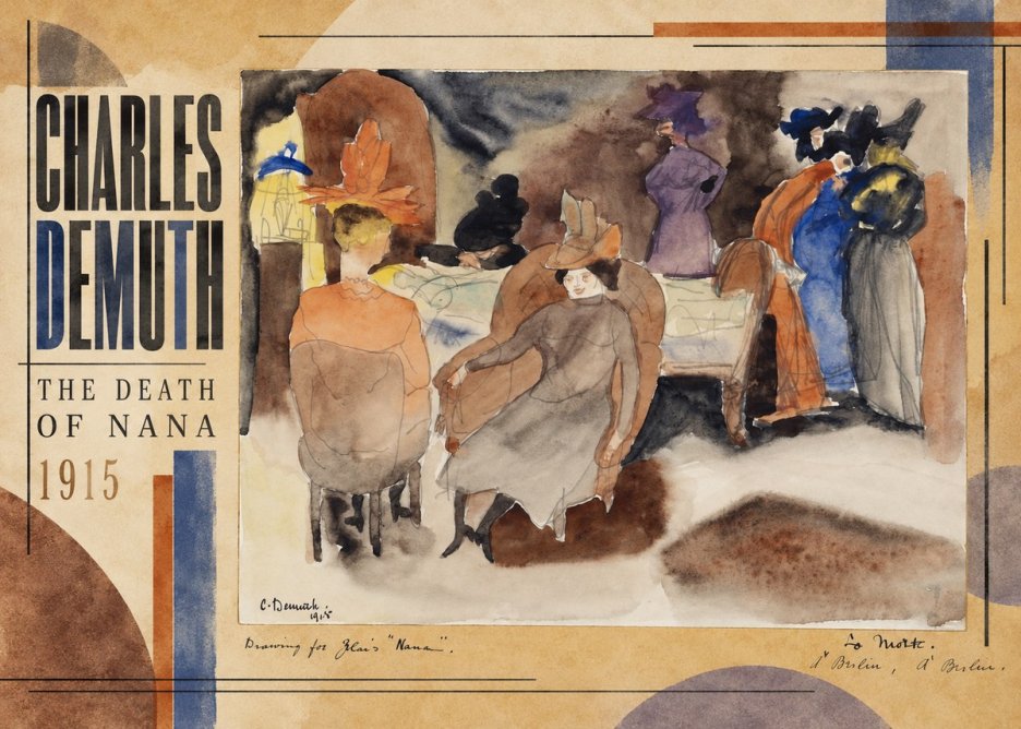 Charles Demuth The Death of Nana No2 - Plakát