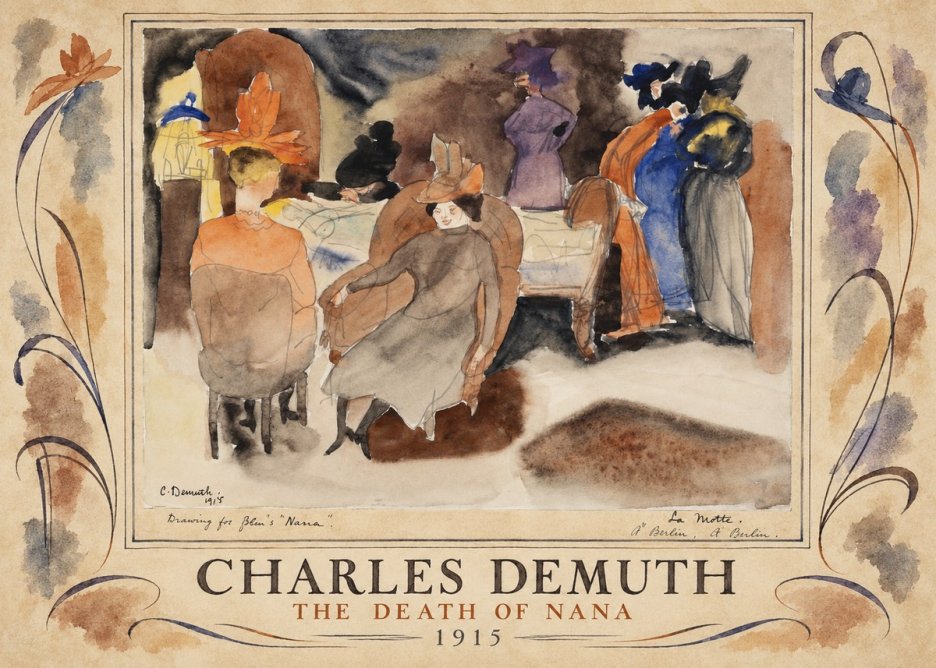 Charles Demuth The Death of Nana No4 - Plakát