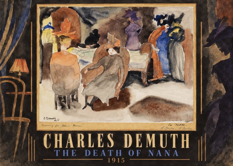 Charles Demuth The Death of Nana No5 - Plakát