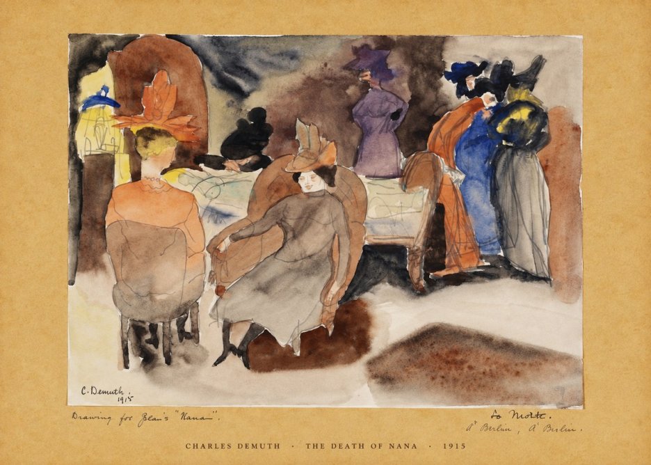 Charles Demuth The Death of Nana No6 - Plakát
