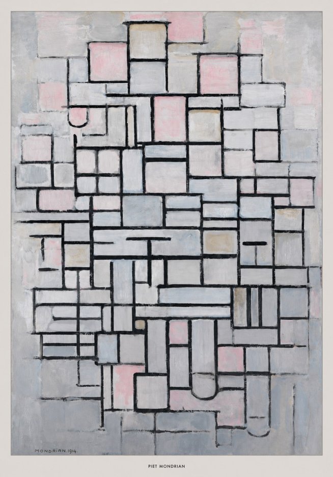 Piet Mondrian Composition No. Iv • 1914 No6 - Plakát