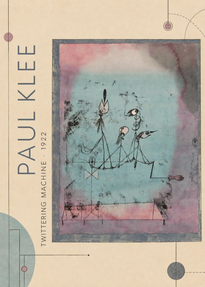 Paul Klee Twittering Machine No2 - Plakát