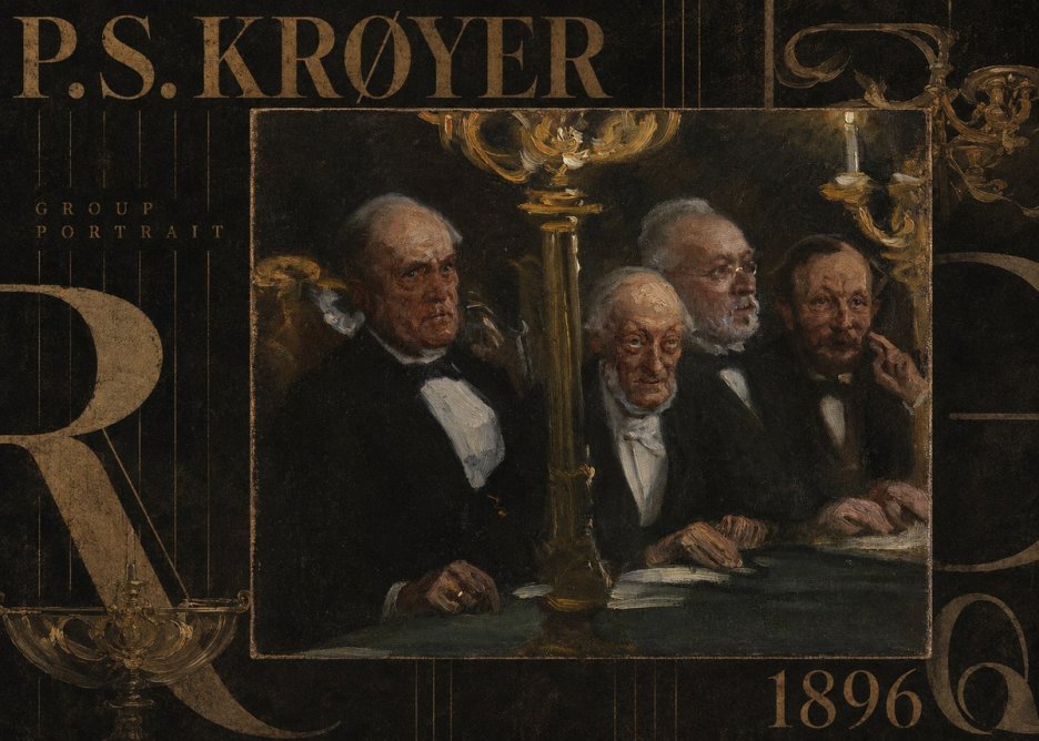 P.S. Krøyer Group Portrait No5 - Plakát