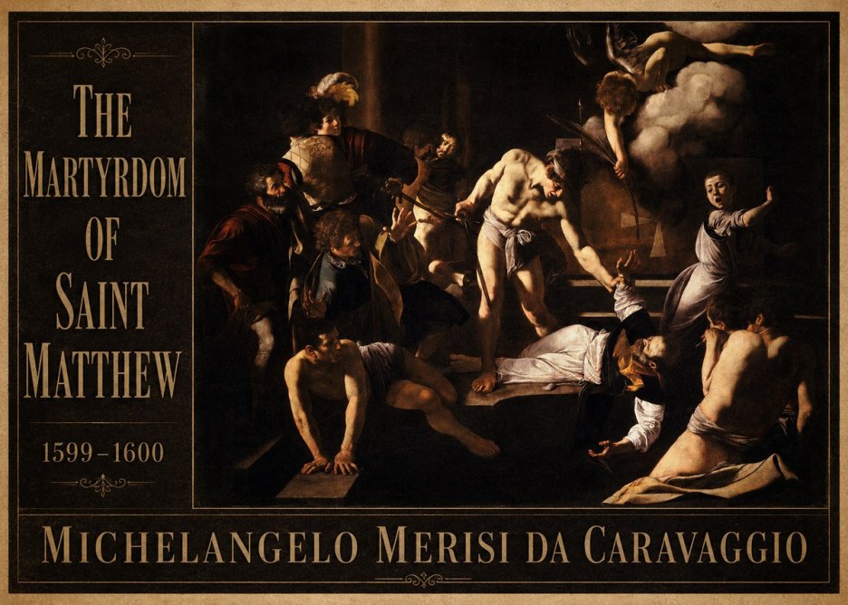 Michelangelo Merisi da Caravaggio The Martyrdom of Saint Matthew No5 - Plakát