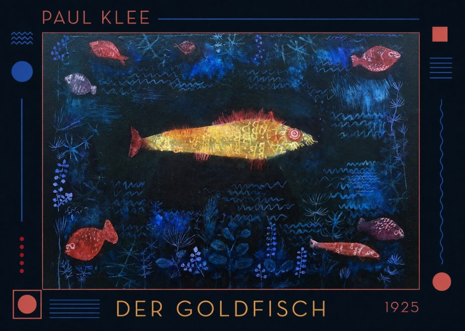 Paul Klee Der Goldfisch No1 - Plakát