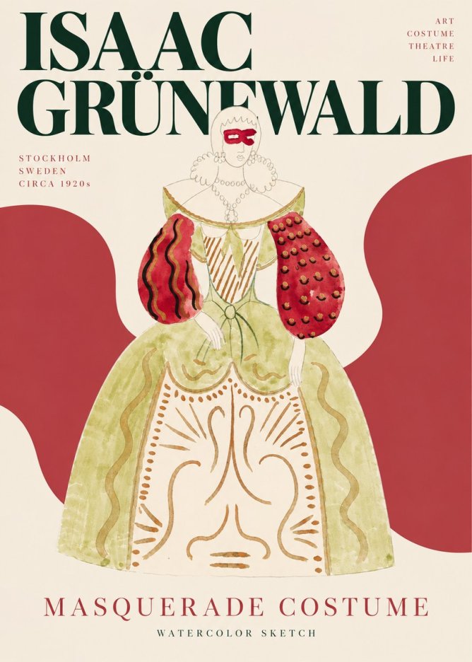 Isaac Grünewald Masquerade Costume No3 - Plakát