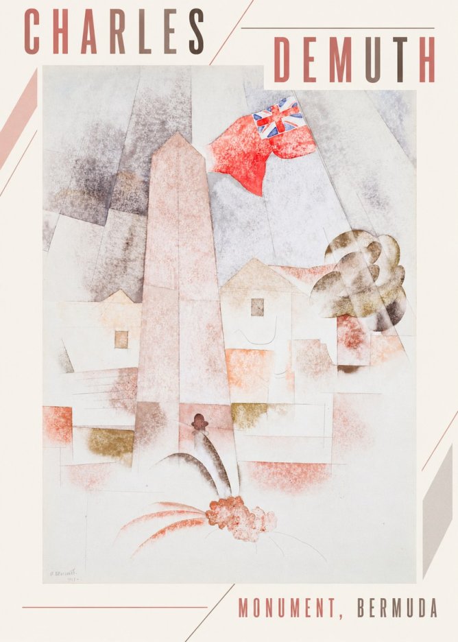 Charles Demuth Monument, Bermuda No3 - Plakát