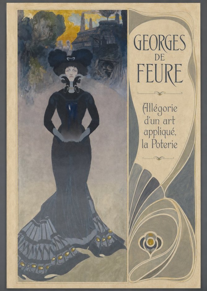 Georges de Feure Allégorie D'un Art Appliqué, La Poterie No4 - Plakát