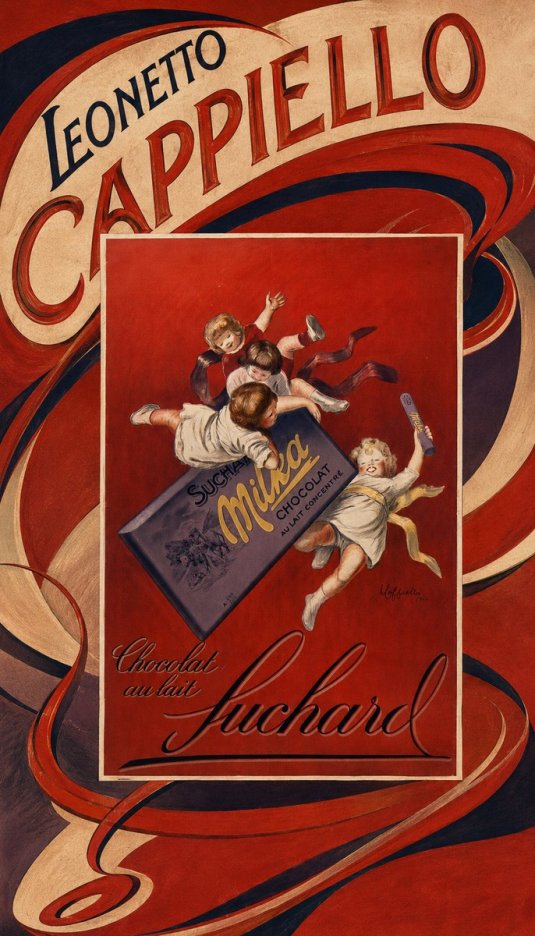 Leonetto Cappiello Suchard Milka Chocolat No6 - Plakát
