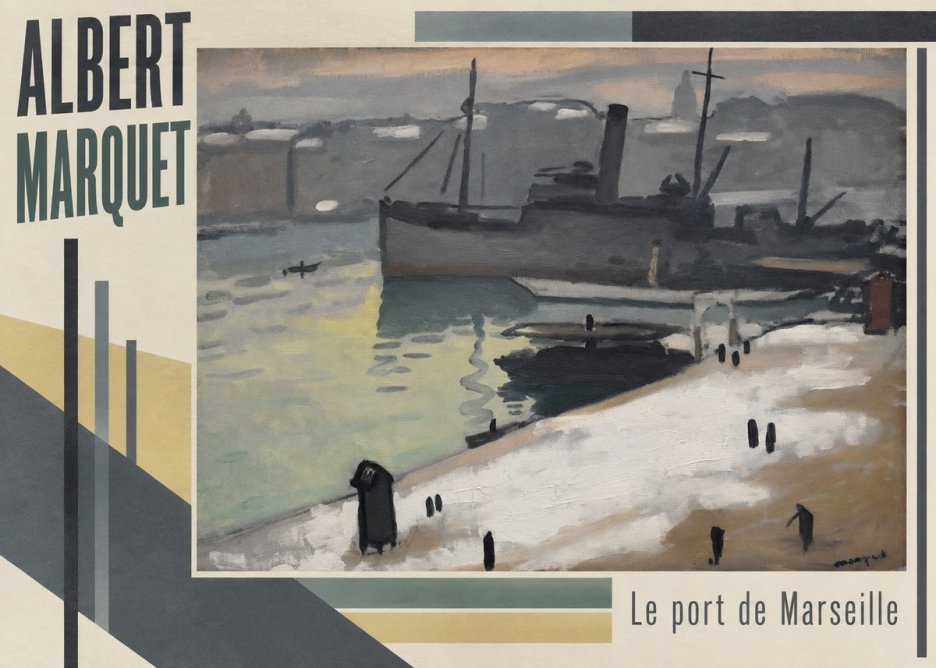 Albert Marquet Le Port De Marseille II No5 - Plakát