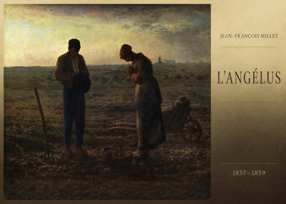 Jean-François Millet L'angélus II No6 - Plakát