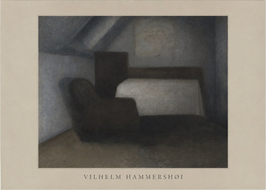 Vilhelm Hammershøi Interior, Strandgade 30 III No4 - Plakát