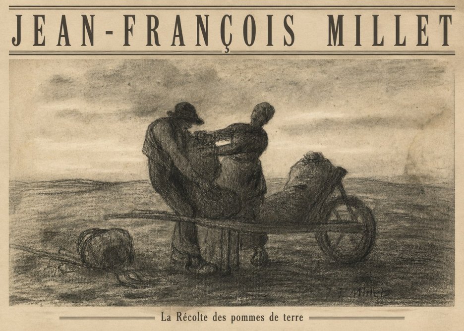 Jean-François Millet La Récolte Des Pommes De Terre No4 - Plakát