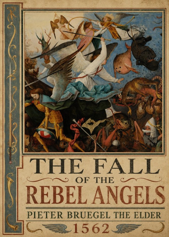 Pieter Bruegel The Fall of the Rebel Angels IV No2 - Plakát