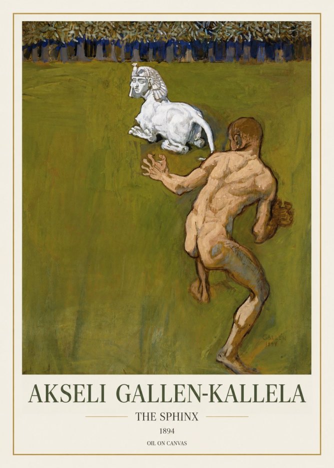 Akseli Gallen-Kallela Väinämöinen's Kantele No2 - Plakát